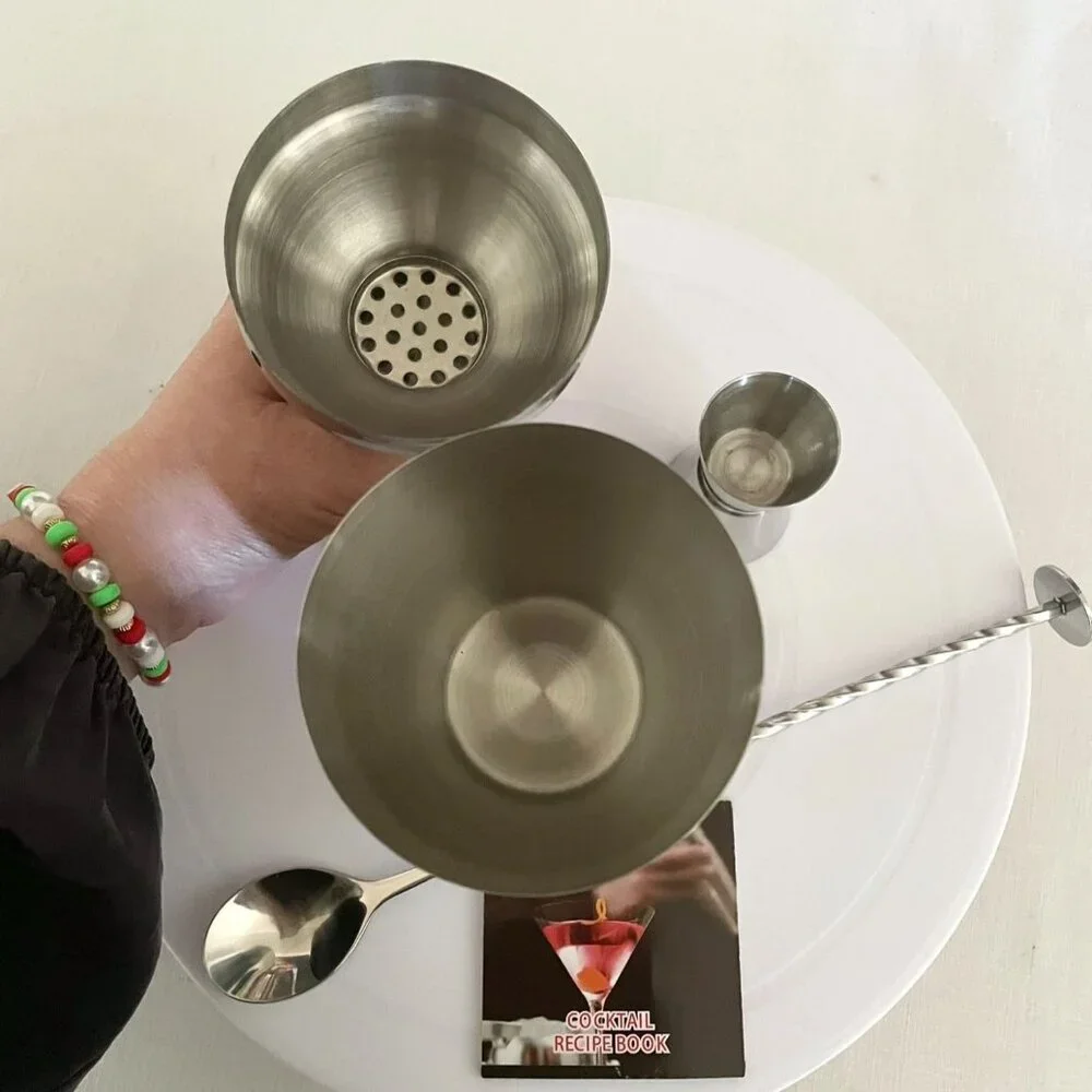 TNCO Cocktail Shaker Set With Jigger and Spoon